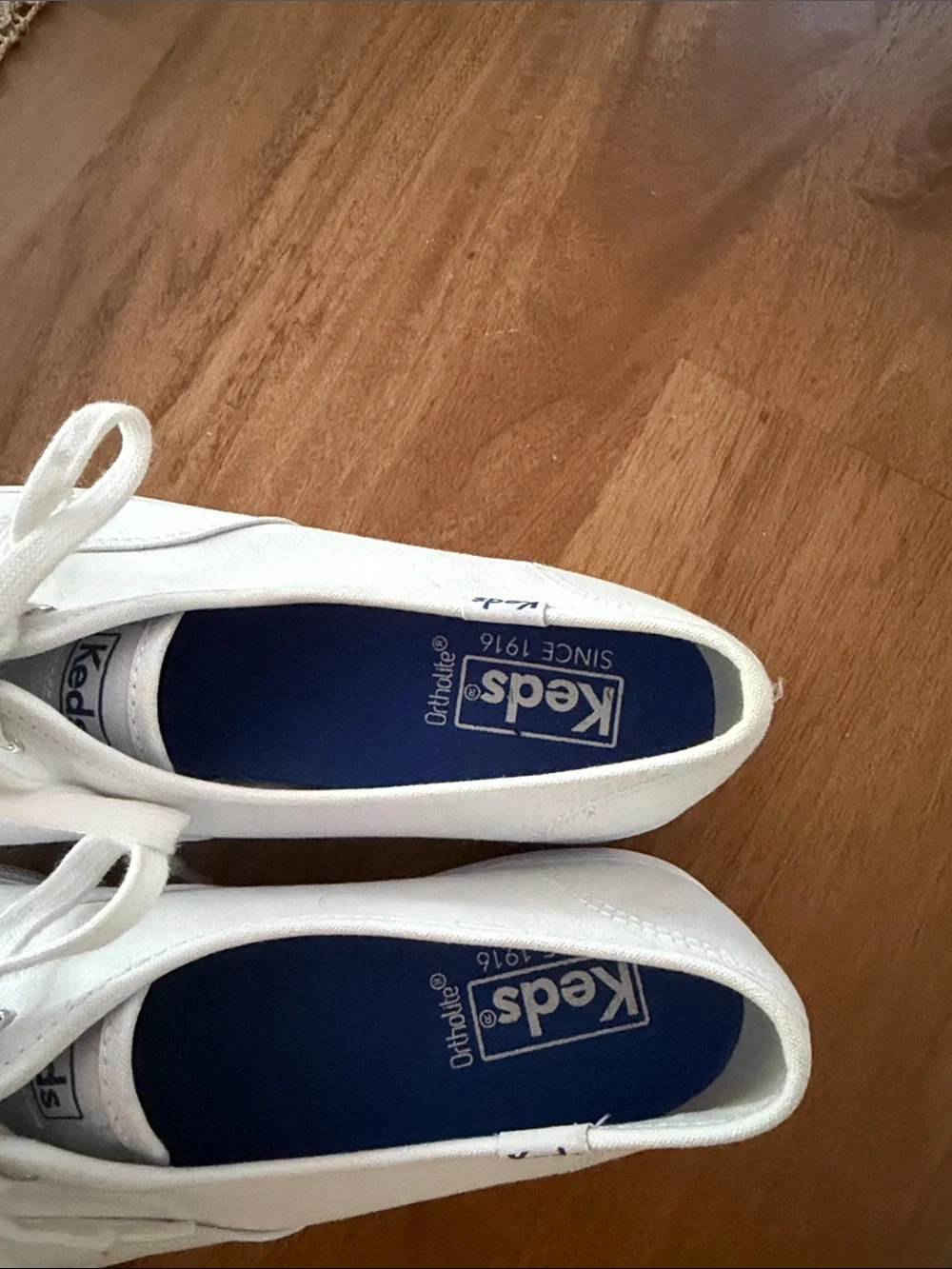 Keds White Low-Top Canvas Platform Sneakers